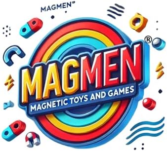 MAGMEN Mini Movers: Magnetic Blocks Building Set - Build Cars, Trucks, Planes & More! Fun & Imaginative STEM Learning Toys (79 pcs) for Kids Ages 3
