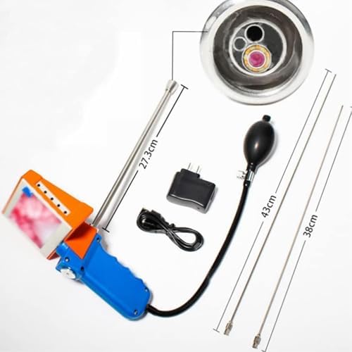 Artificial Insemination Kit for Dogs,HD Visual Breeding Device, with Adjustable Light, Photo & Video Functions, Artificial Insemination AI Gun,for Farm