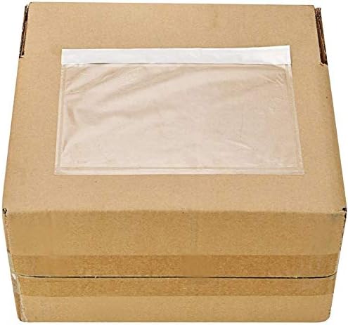 6" x 9" Clear Plastic Adhesive Packing List Mailing/Shipping Envelope Pouch (1000-Pack)