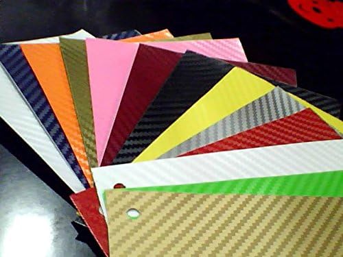 F & B LED LIGHTS White 3D Carbon Fiber Film Twill Weave Vinyl Sheet Roll Wrap (24" X 60", White)