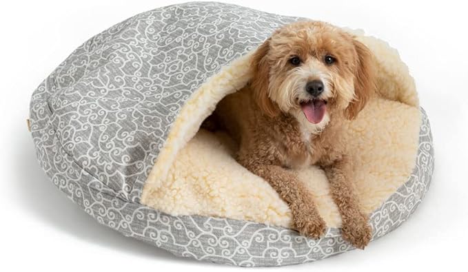 Snoozer Luxury Orthopedic Cozy Cave Pet Bed, Ramey Gray - Extra Large