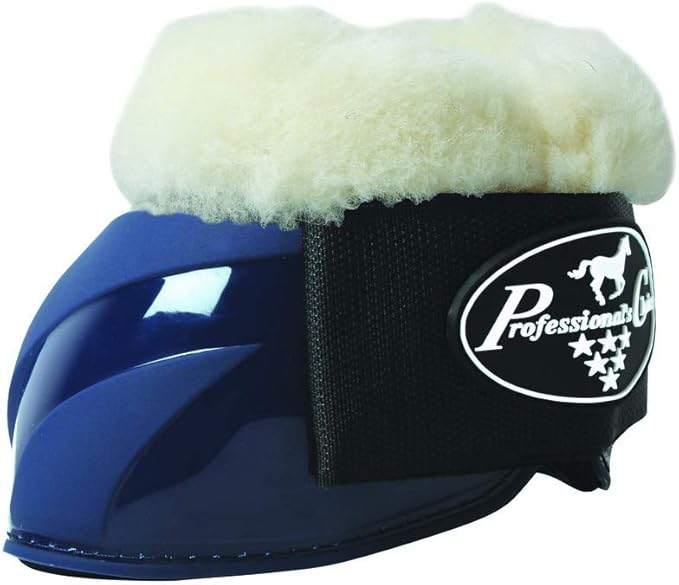 Professional's Choice Spartan II Fleece Bell Boots | Shaped for Ultimate Overreach Protection | Comfort & Shock Absorbing Neoprene Interior