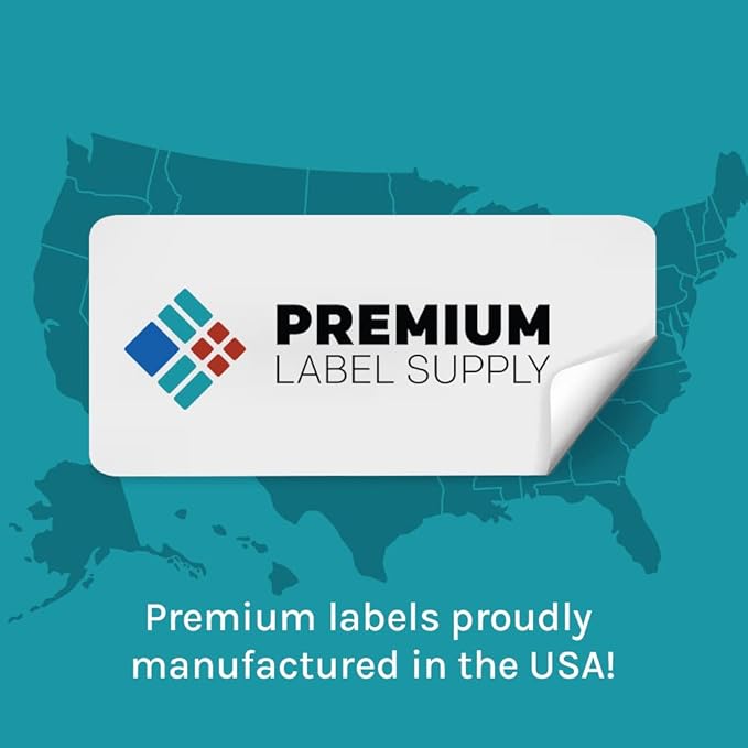 Premium Label Supply Bright Neon Color Fluorescent Stickers - 2" x 4" Labels - (Green Fluorescent, 1000 Labels)