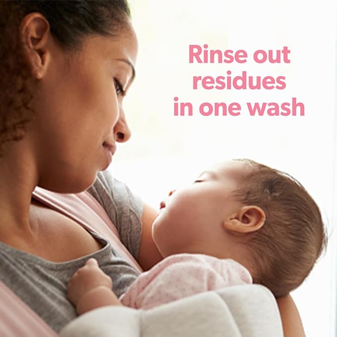 Dreft Baby Gentle Cleansing Fabric Rinse, 48 fl oz, Hypoallergenic, Dermatologist Tested on Sensitive Skin, Odor Remover