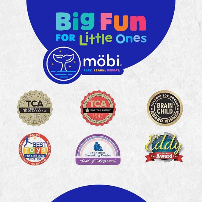 Mobi Little Whale Bubble Bath, Tropical Fruity Scent Kids Body Wash, Gentle Moisturizing Tub Foam for All Skin Type, GMO-Free, Stain-Free, Clear, 8 fl oz