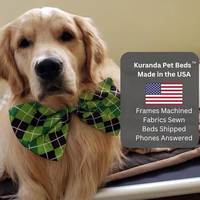 Kuranda Chewproof Elevated Pet Bed - Silver Aluminum - 35" x 23" - Sunsure Textilene - Sierra