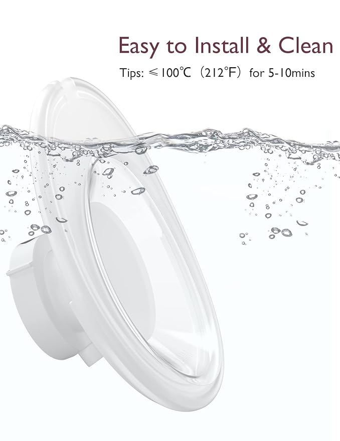 Momcozy Double-Sealed Flange 24mm Compatible with Momcozy M5 Breast Pump. Original M5 Breast Pump Replacement Accessories, 1PC (24mm)