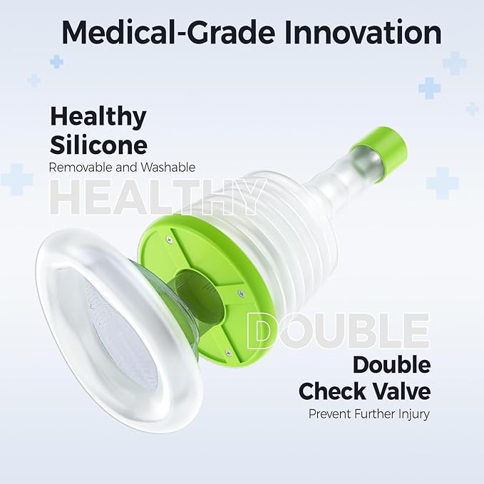 Choking Rescue Device,Anti Choking Device,Portable Choking Rescue Suction Device for Children & Adults, First Aid Airway Clearance Kit, Essential Travel Safety Tool.