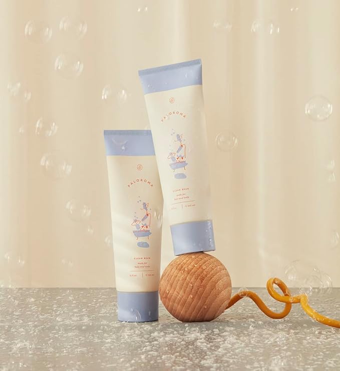 Paloroma Clean Bean wash for hair and body (Baby & Kids) Non-Toxic, Fragrance-Free