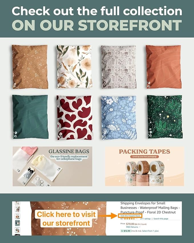 Poly Mailers 10x13-25 Pack Biodegradable Shipping Bags for Clothes - Impack Self-Seal Waterproof Thick Mailing Envelope for Accessories & Clothing - Tidal Moss