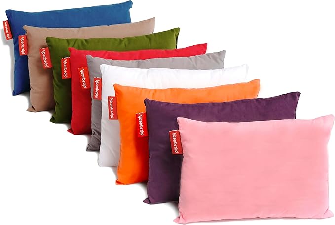 Pipsqueak Microfiber Pillow - Small, Mini, Tiny - 11 x 7 in - Perfect for Travel, Cars, Airplanes, Camping, Dogs, Toddlers, Kids, Lumbar, Knees and Neck - Ages 2 Yrs and Up