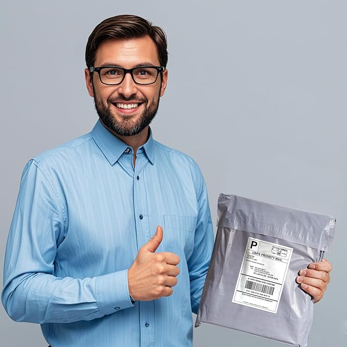 Dasen 200pc Poly Mailers 12x15.5 Inches,Shipping Envelopes Self Seal Mailers Bags Waterproof and Tear-Proof Packaging Bags, Shipping Bags for Clothing