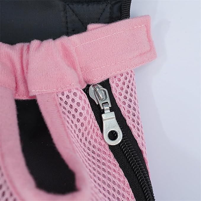 Portable Pet Carrier Backpack, Adjustable Pet Front Cat Dog Carrier Backpack Travel Bag for Small Medium Dogs Cats Puppies, Cat Backpack Carrier for Hiking Cycling (J, L)