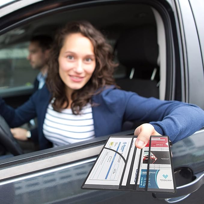 Car Registration and Insurance Holder,Leather Vehicle Glove Box Organizer Wallet for Document,Perfect for any Car,Truck,Motorcycle,Driver License,Trailer or Boat,Men & Women,Cute Owl Roses Flower