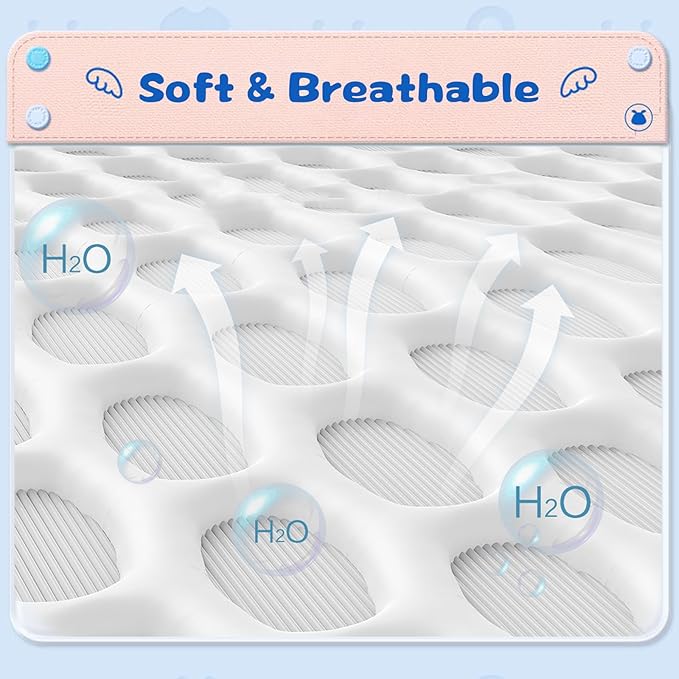 Baby Side Sleeper Weddge Breathable Pillow, Removable and Washable Breathable Bedding Set, Medium