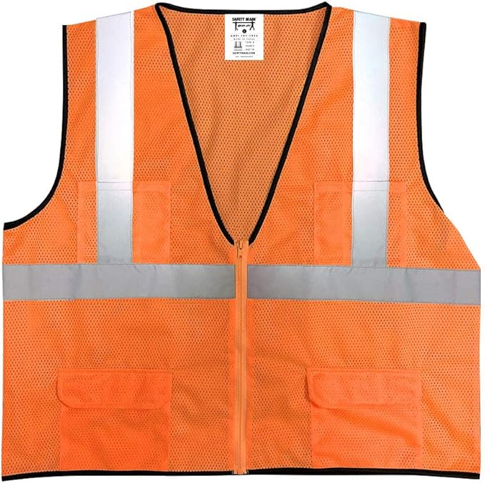 Economy High Visibility All Mesh Vest, Orange, 4X-Large, 10 PacK
