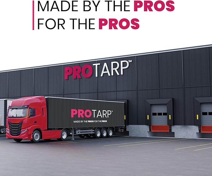 PROTARP Extreme Heavy Duty 22 Mil Tarp Cover, Waterproof, UV Resistant, Rip and Tear Proof, Poly Tarpaulin with Reinforced Edges for Roof, Camping, Patio, Pool, Boat. (White 30′ X 50′)