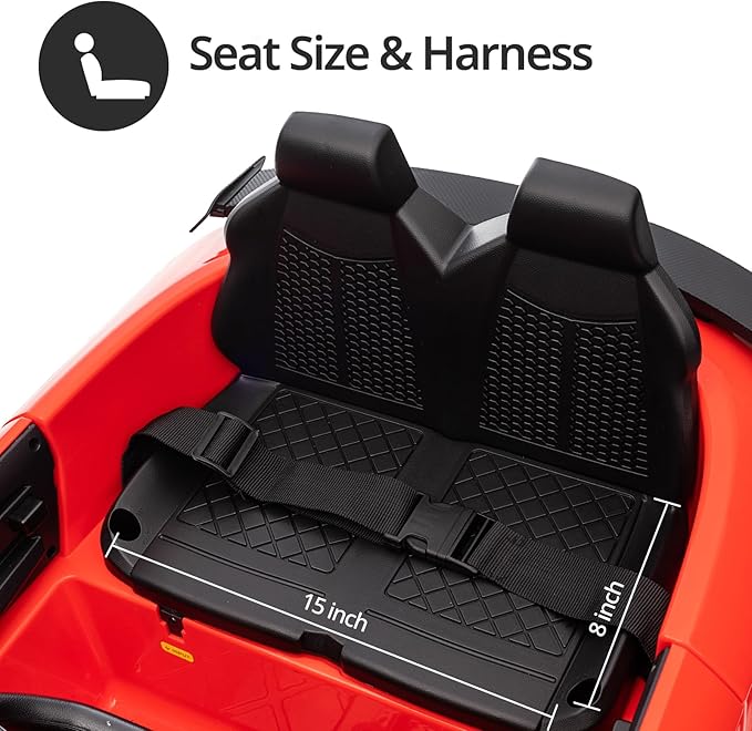 Electric Ride on Car for Kids, Licensed Audi 12V 7Ah Kids Ride-on Toy for Toddlers 3-5 Year Old Girls with Remote, Bluetooth - Red