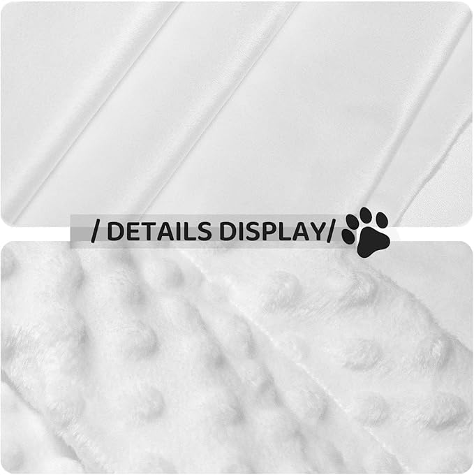 Double Sided Plush Pet Blanket with Cozy Dot Texture and Smooth Reverse, Checkered Race Waving Flag, Reversible Throw for Dogs Cats on Couches Beds Crates