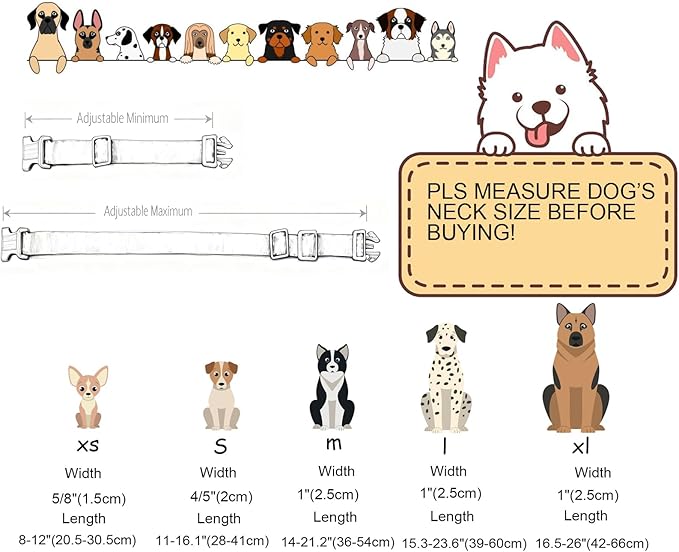 DOGWONG Valentine's Dog Collar-Hearts Print Dog Collar for Large Cute Dog Collars Spring Female Male Pet Gift Adjustable Heavy-Duty Soft Collar,XL
