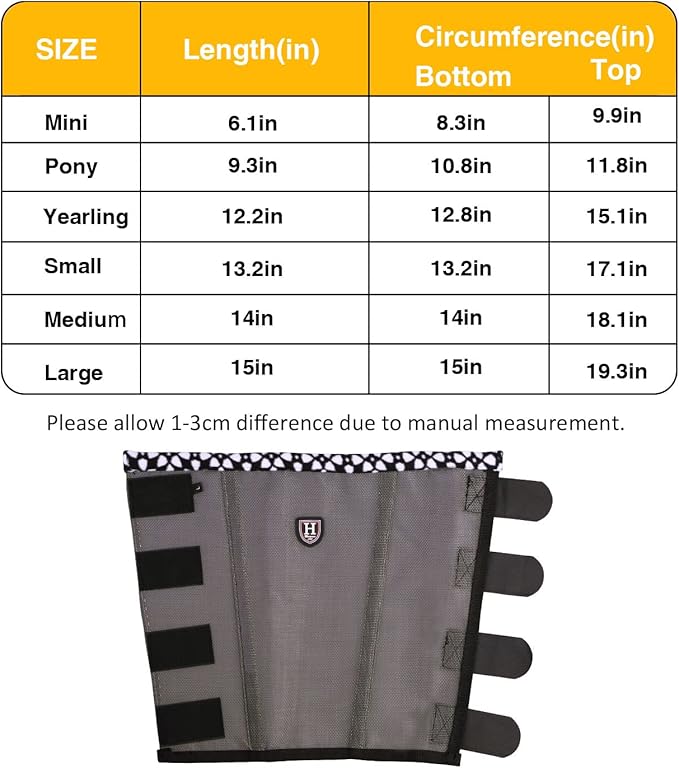 Fine Mesh Fly Boots Loose Fitting & Non-Slip Horse Fly Leggings Fleece Air Flow (Set of 4)