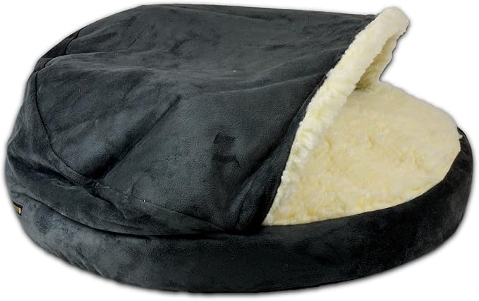 Snoozer Luxury Orthopedic Cozy Cave Pet Bed, Small, Anthracite