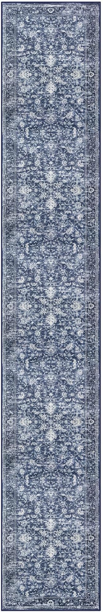 KILOCOCO Runner for Hallway 3x16 Runner Rug Printed Vintage Floral Washable Rug