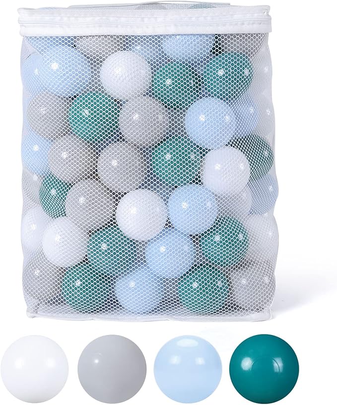 GOGOSO Ball Pits Balls for Toddlers Pack of 50 100 200 Plastics Shape Ball Non-Phthalate Non-BPA Non-Toxic 2.2-Inch Crush Proof Play Balls