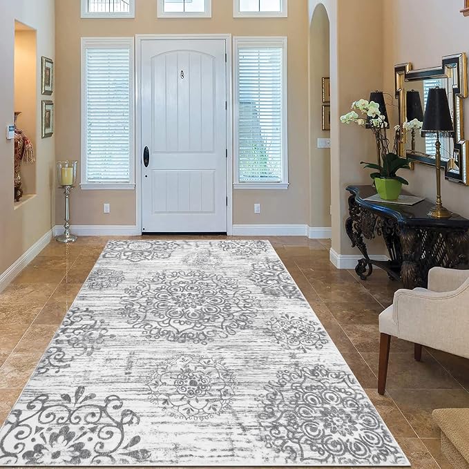 HEBE Area Rugs for Living Room 3'x5', Washable Non Slip Boho Entryway Rug