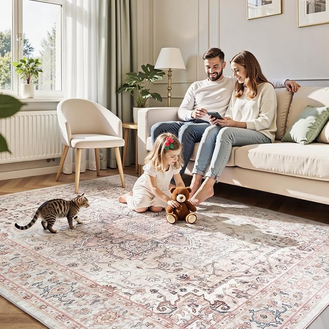 Lofus 5x7 Area Rugs for Living Room, Washable Area Rug, Rugs for Bedroom