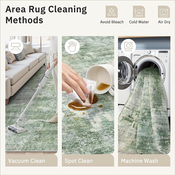 Soalmost Runner Rug 2x8 Washable Non-Slip Hallway Runner Rugs