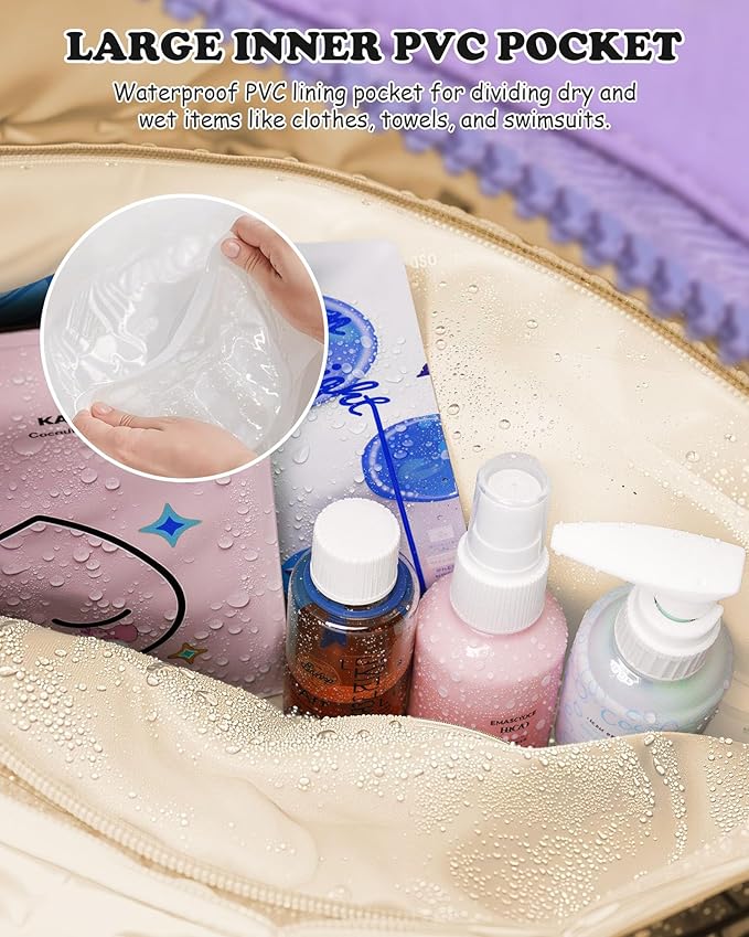 Birthday Gift for Women Girl-Initial Duffle Bag, Carry On Bags for Women,Overnight Bag with Wet Pocket,Lightweight Travel Bags Personalized Gym Tote with Makeup Pouch