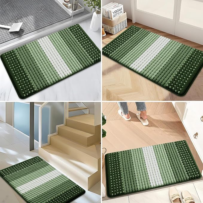 Kitinjoy Indoor Outdoor Door Mat, 59x24 Non-Slip Absorbent Dirt Trapper