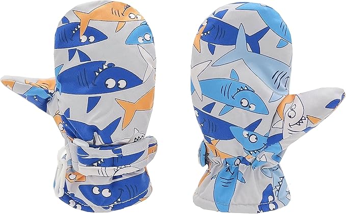 Toddler Gloves Kids Mittens Winter Warm Lined Fleece Gloves Waterproof Snow Baby Mitten for Boys Girls