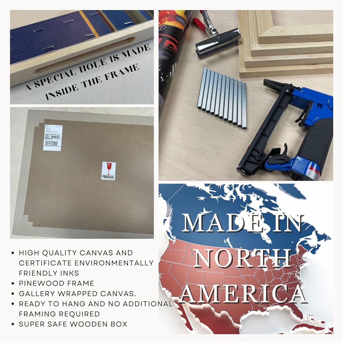 Nature Wall Art Prints - Ocean Forest Mountain Lake Canvas Landscapes - Small to Extra Large Living Room Bedroom Kitchen Bathroom Décor (Snowy Mountains Landscape, 31L" x 47W")