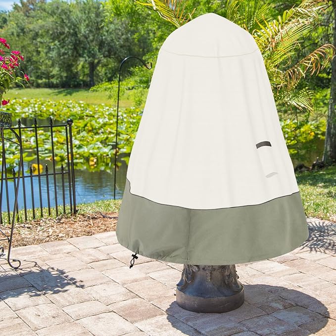Bitubi Fountain Cover(36"x42") 600D Oxford Cloth Garden Fountain Statue Protective Cover with Drawstring Waterproof Windproof Fountain Protector