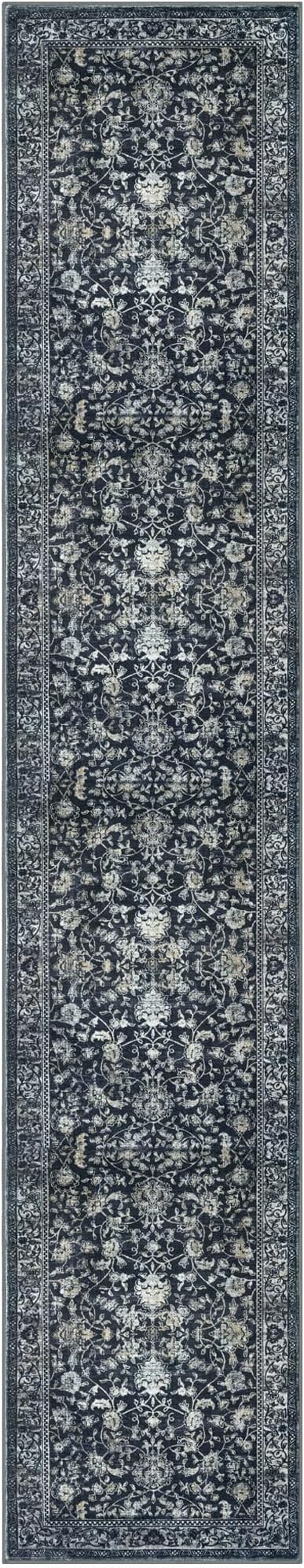 KILOCOCO Runner for Hallway 3x14 Runner Rug Printed Vintage Floral Washable Rug