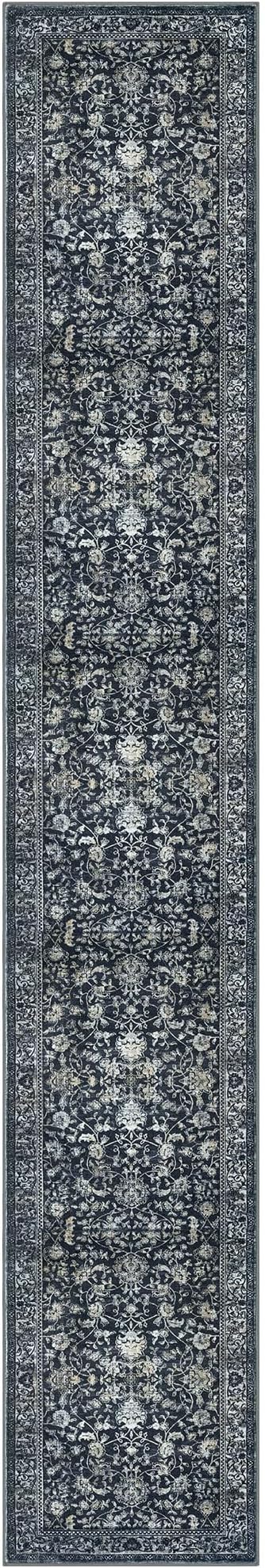 KILOCOCO Runner for Hallway 3x16 Runner Rug Printed Vintage Floral Washable Rug