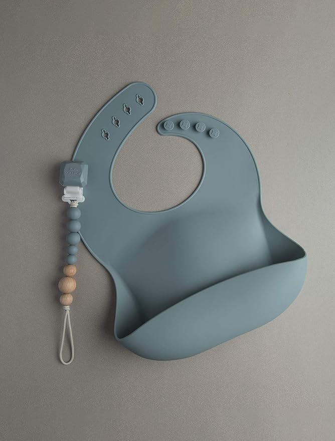 Loulou Lollipop Soft, Waterproof Silicone Feeding Bib