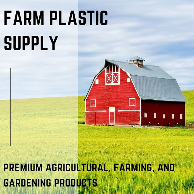 Farm Plastic Supply - Clear Plastic Sheeting - 6 mil (14' x 100') - Thick Plastic Sheeting, Heavy Duty Polyethylene Film, Drop Cloth Vapor Barrier Covering for Crawl Space