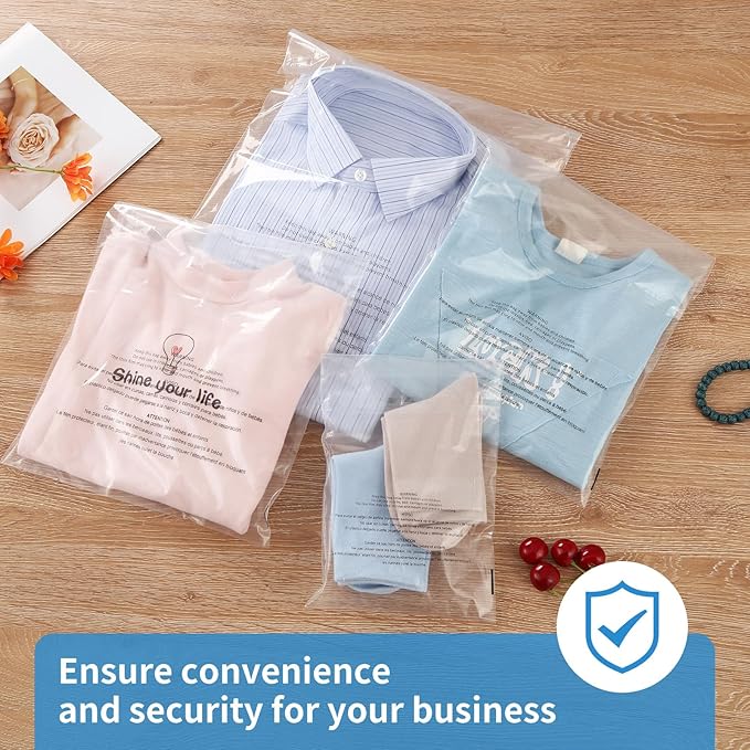 iMailer - 1000 Pcs - 9" x 12", Suffocation Warning Self Seal Clear Plastic Poly Bags 1.6 Mil for A4, Letter Sized Documents, Marketing Materials, Clothes-Permanent Glue