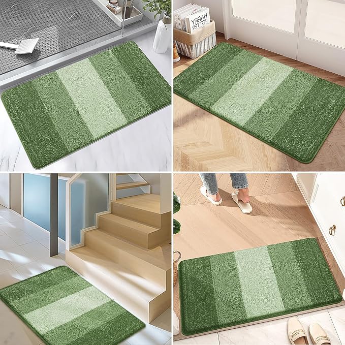 Kitinjoy Indoor Outdoor Door Mat, 34x21 Non-Slip Absorbent Dirt Trapper