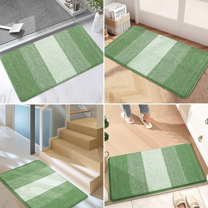 Kitinjoy Indoor Outdoor Door Mat, 40x32 Non-Slip Absorbent Dirt Trapper