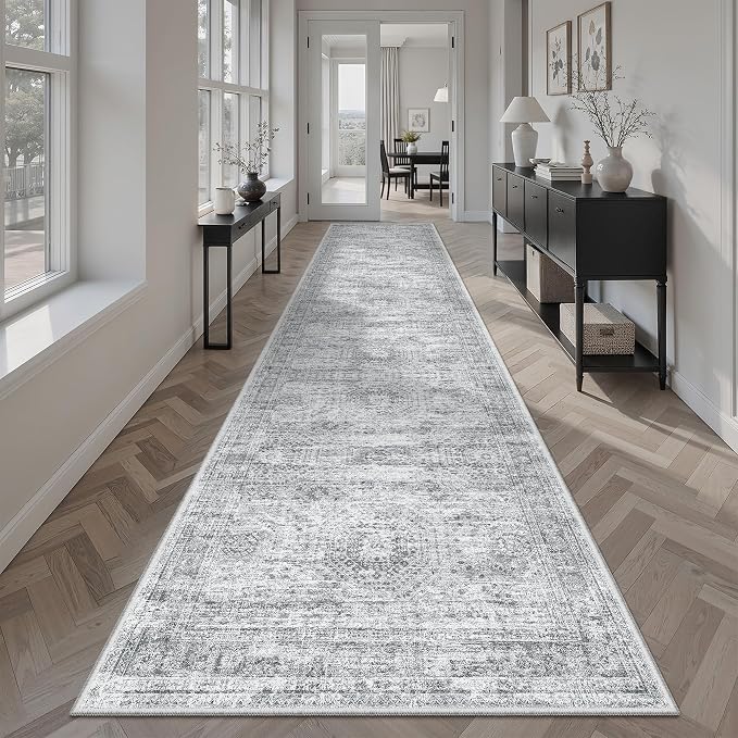 Soalmost Runner Rug 2'6" x 10' Washable Non-Slip Runner Rugs