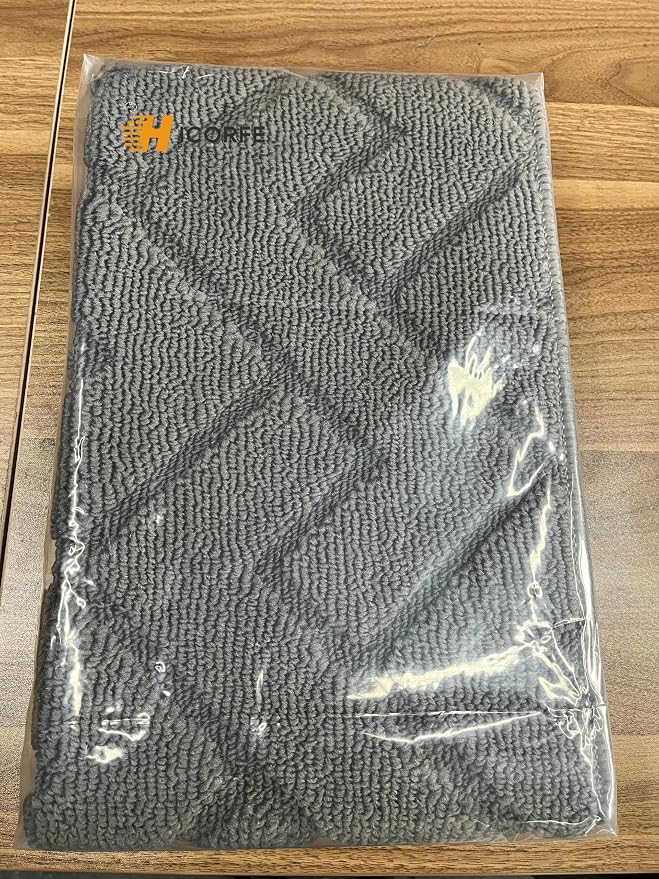 hicorfe Indoor Doormat, Front Back Door Mat Rubber Backing Non Slip Door Mats