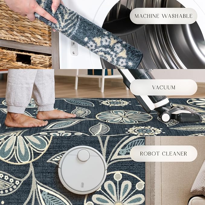 Maples Rugs Reggie Floral Runner Rug