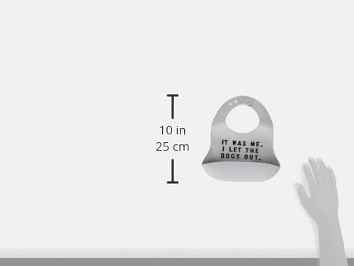 Baby Bib for Eating by Bella Tunno, Waterproof Silicone Bib with Large Food Catcher, Adjustable Fit for Babies 4-12 months & Toddlers 1-3 Years, Boys & Girls, Let The Dogs Out