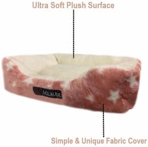 Otis & Claude Coral Velvet Pet Bed – XL/Large Pink Dog Bed, Ultra-Soft Washable Sofa-Style Cushion for Big Dogs, Heavy-Duty Chew-Resistant, Waterproof & Odor-Free Indoor Dog Bed (90" x 70")
