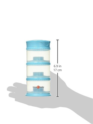Innobaby Packin' Smart Stackable and Portable Storage System for Formula, Liquid, Baby Snacks and More. 3 Stackable Cups in Blueberry. BPA Free., 12 Ounce
