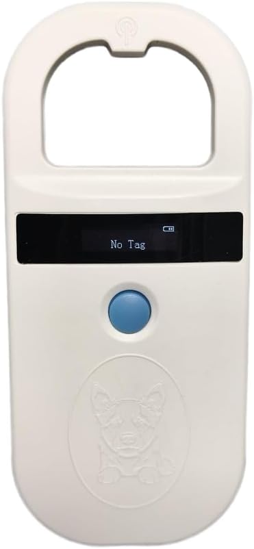 Pet Microchip Scanner ISO11784/85/FDX-B/EMID Animal Handheld Reader,134.2kHz Pet ID Scanner Rechargeable Animal Chip Registration, for Dog/Cat/Pig(AR190A)